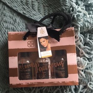 Set of three shower gel, lotion, bubble bath